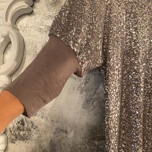 HOLIDAY Sequin 3/4 sleeve top by Karen Kane